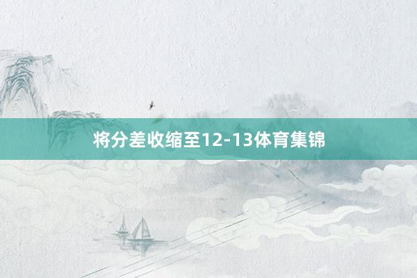 将分差收缩至12-13体育集锦