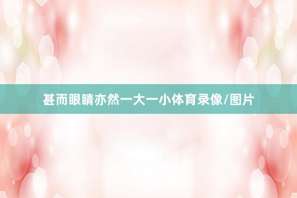 甚而眼睛亦然一大一小体育录像/图片