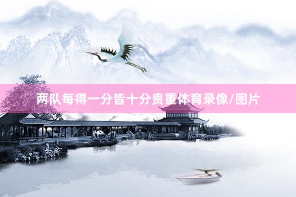 两队每得一分皆十分贵重体育录像/图片