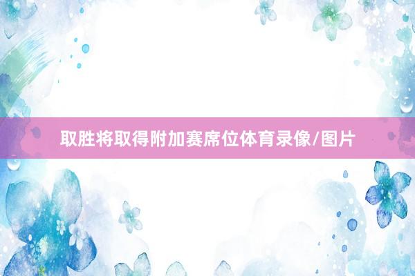 取胜将取得附加赛席位体育录像/图片