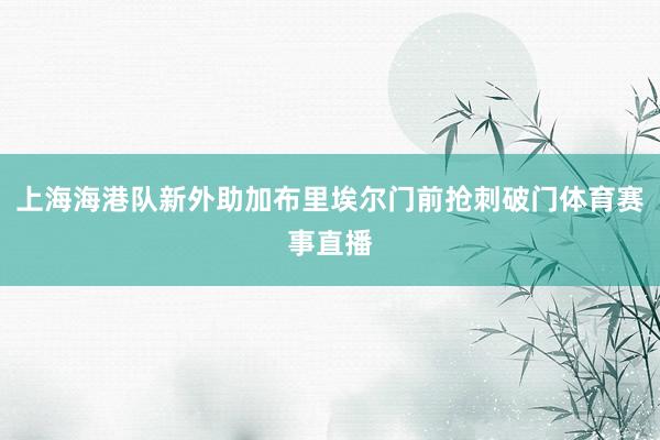 上海海港队新外助加布里埃尔门前抢刺破门体育赛事直播