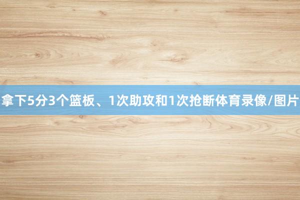 拿下5分3个篮板、1次助攻和1次抢断体育录像/图片