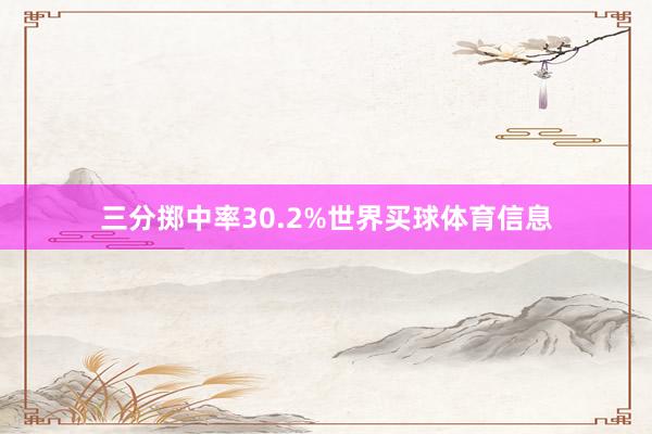 三分掷中率30.2%世界买球体育信息