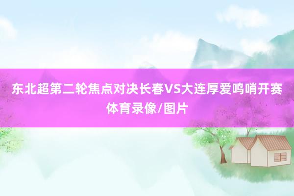 东北超第二轮焦点对决长春VS大连厚爱鸣哨开赛体育录像/图片